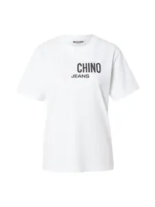 Moschino Jeans Tričko  čierna / biela