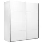 MID.YOU ŠATNÍ SKŘÍŇ S POSUVNÝMI DVEŘM, bílá, 200/211,5/61,5 cm