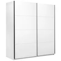 MID.YOU ŠATNÍ SKŘÍŇ S POSUVNÝMI DVEŘM, bílá, 200/211,5/61,5 cm