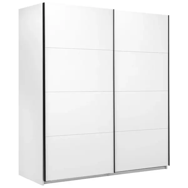MID.YOU ŠATNÍ SKŘÍŇ S POSUVNÝMI DVEŘM, bílá, 200/211,5/61,5 cm
