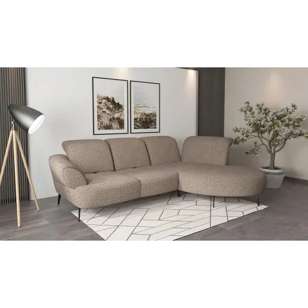 Sit & More ROHOVÁ SEDAČKA, textil, cappuccino