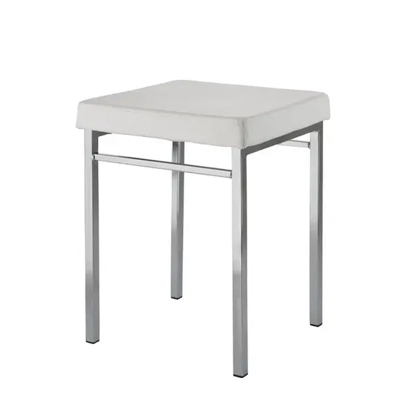 STOLIČKA DO SPRCHY bílá, barvy chromu