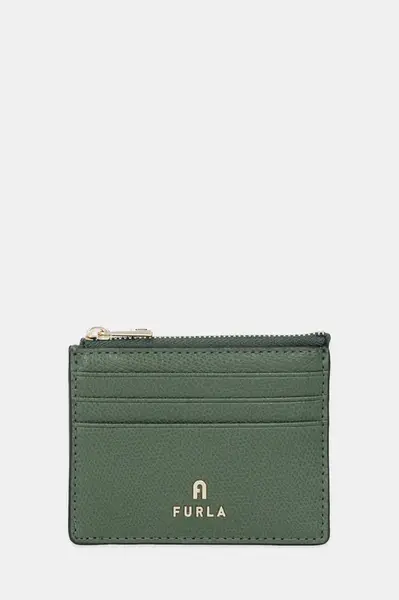 Kožená peněženka Furla dámská, zelená barva, WP00388.ARE000.OLI00