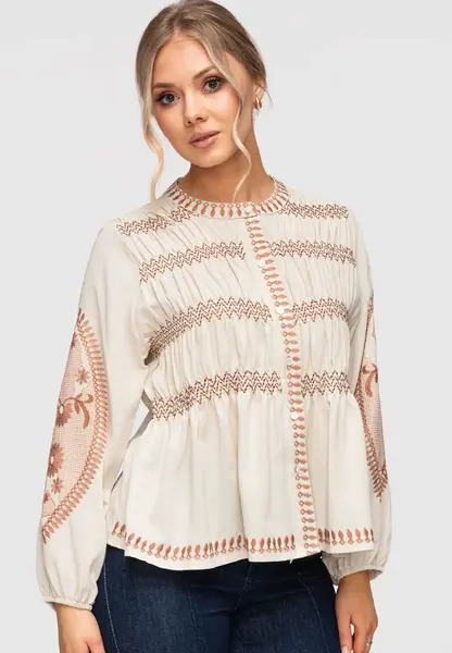 Dámska boho košeľa s výšivkou