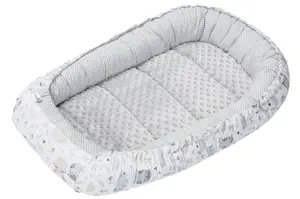 Medi Partners Baby cocoon/nest – Glade + gray Minky