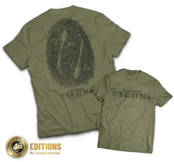 4anglersdesign tričko carp fishing ... it´s in my dna - m