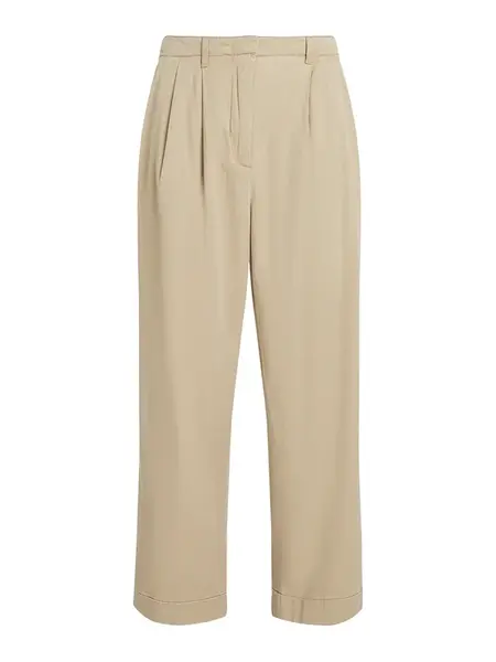 TOMMY HILFIGER Plisované nohavice  béžová