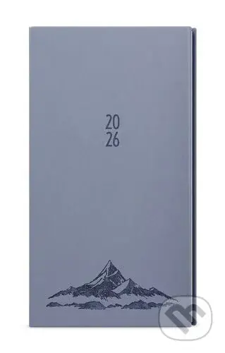 Týdenní diář 2026 Jakub Vivella s ražbou kapesní holubí šeď Hory