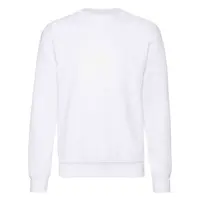 Men's White Sweatshirt Set-in Sweat Fruit of the Loom