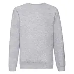 Gray children's sweatshirt Raglan Sweat Fruit of the Loom