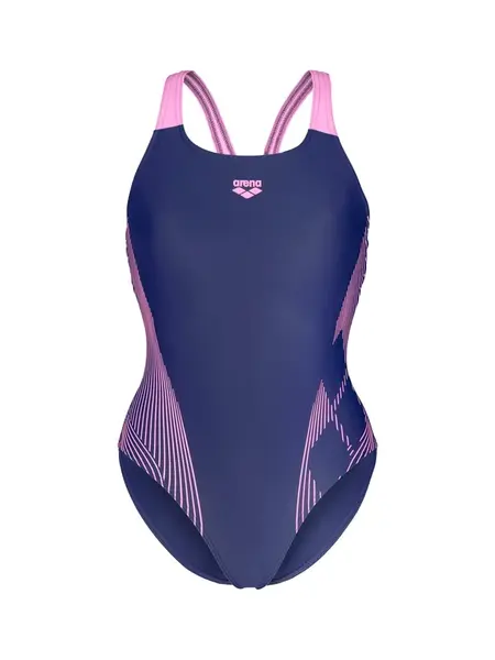 ARENA Jednodielne plavky 'Pro Back'  námornícka modrá / ružová