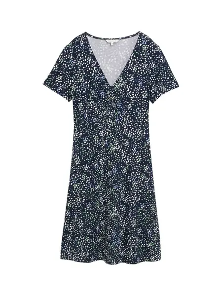 TOM TAILOR Letné šaty  námornícka modrá / svetlomodrá / pastelovo zelená / biela