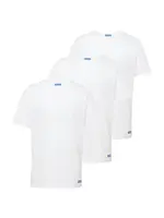 HUGO Tričko 'Naolo'  modrá / biela