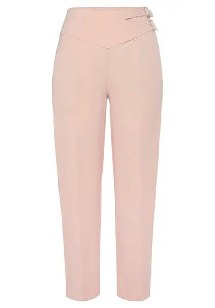 LASCANA Nohavice s pukmi  rosé