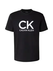 Calvin Klein Jeans Tričko  čierna / biela