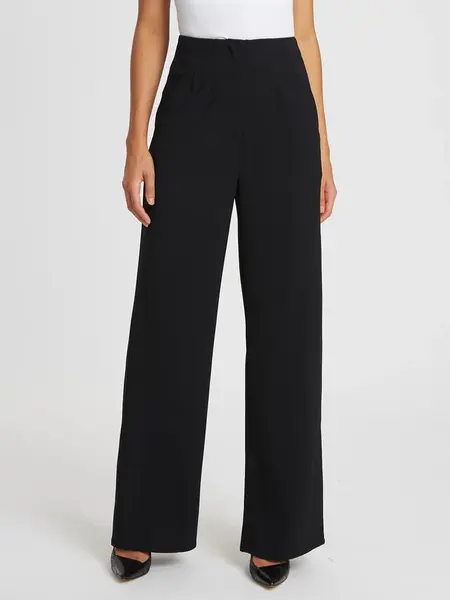 Willa Plisované nohavice 'Chancellor'  čierna