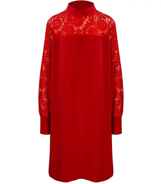 Pri Women's Decorative Lace Midi Dress