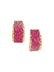 SOHI Náušnice  zlatá / ružová