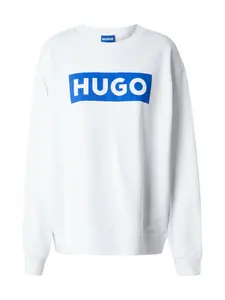HUGO Mikina 'Classic'  modrá / biela