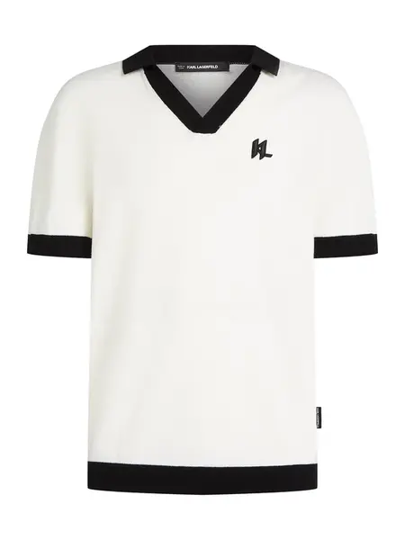 Karl Lagerfeld Tričko  krémová / čierna