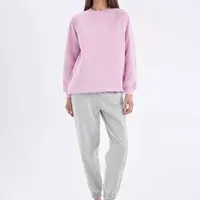 DEFACTO Jogger Sweatpants Basic Plain High Waist Elastic Leg Pocket