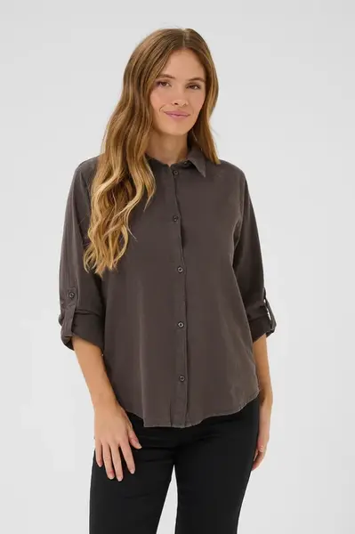 Kaffe Blúzka 'KA Anaya'  tmavohnedá