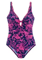 VENICE BEACH Jednodielne plavky  námornícka modrá / ružová