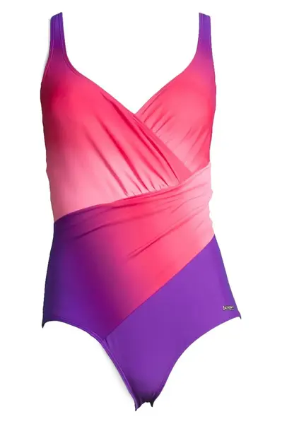 LASCANA Jednodielne plavky  farba lesného ovocia / tmavofialová / svetloružová / tmavoružová