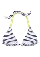 VENICE BEACH Bikinový top  žltá / čierna / biela