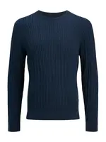 JACK & JONES Sveter 'JJEEMIL'  námornícka modrá