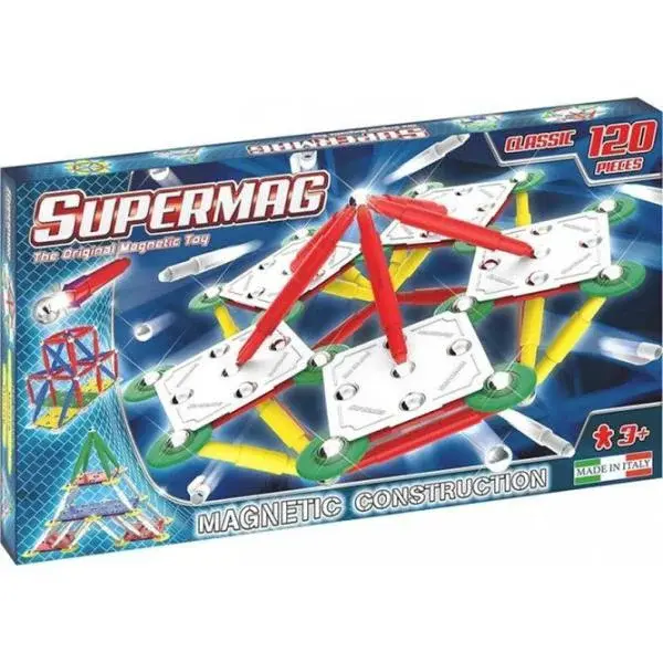 SUPERMAG magnetická stavebnice Classic primary 120ks