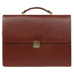 Celokožená pánska aktovka Hexagona Loyd - hnedá
