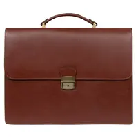 Celokožená pánska aktovka Hexagona Loyd - hnedá