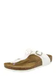 BIRKENSTOCK Sandále 'Gizeh Flowers'  rosé / biela