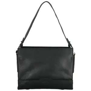 Dámská kožená kabelka na rameno černá - Katana Ruxanda