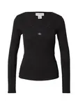 Calvin Klein Jeans Tričko 'Long Sleeve'  čierna