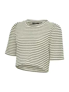 Vero Moda Maternity Tričko 'VMMOHIA'  béžová / čierna
