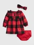 GAP Baby kostkované šaty set - Holky