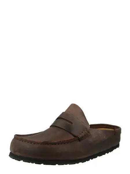 BIRKENSTOCK Šľapky 'Naples Wrapped'  tmavohnedá