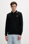 Bavlněné tričko s dlouhým rukávem Fred Perry