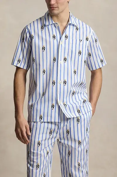 Bavlněná pyžamová košile Polo Ralph Lauren