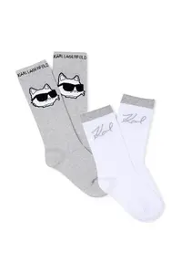 Karl Lagerfeld  Dětské ponožky s bavlnou  2-pack