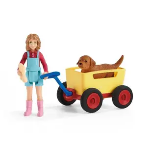 Schleich Výlet s ručním vozíkem