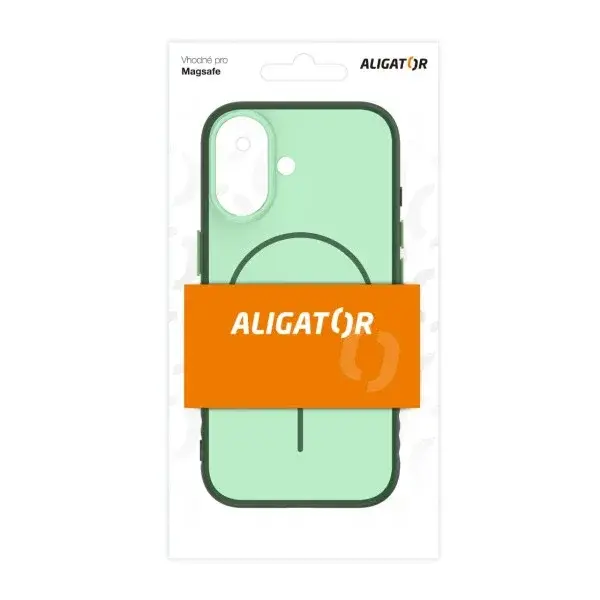 Pouzdro ALIGATOR MagFit pro Apple iPhone 16, zelená