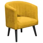 Livetastic KOKTEJLOVÉ KŘESLO, textil, žlutá