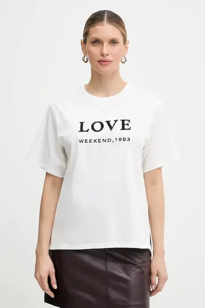 Bavlněné tričko Weekend Max Mara AGILE