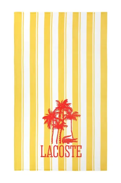 Lacoste Bavlněný plážový ručník Lacoste LFANCY 100 x 170 cm