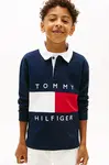 Tommy Hilfiger Dětské bavlněné tričko s dlouhým rukávem Tommy Hilfiger