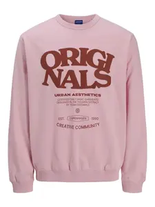 Jack & Jones Junior Mikina  ružová / rubínová