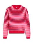 Tommy Jeans Sveter 'Flag Embroidery'  červená / biela